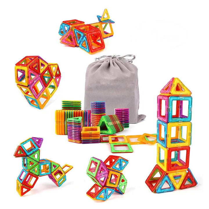 JUEGO CONSTRUCTOR MAGNÉTICO 84 PCS